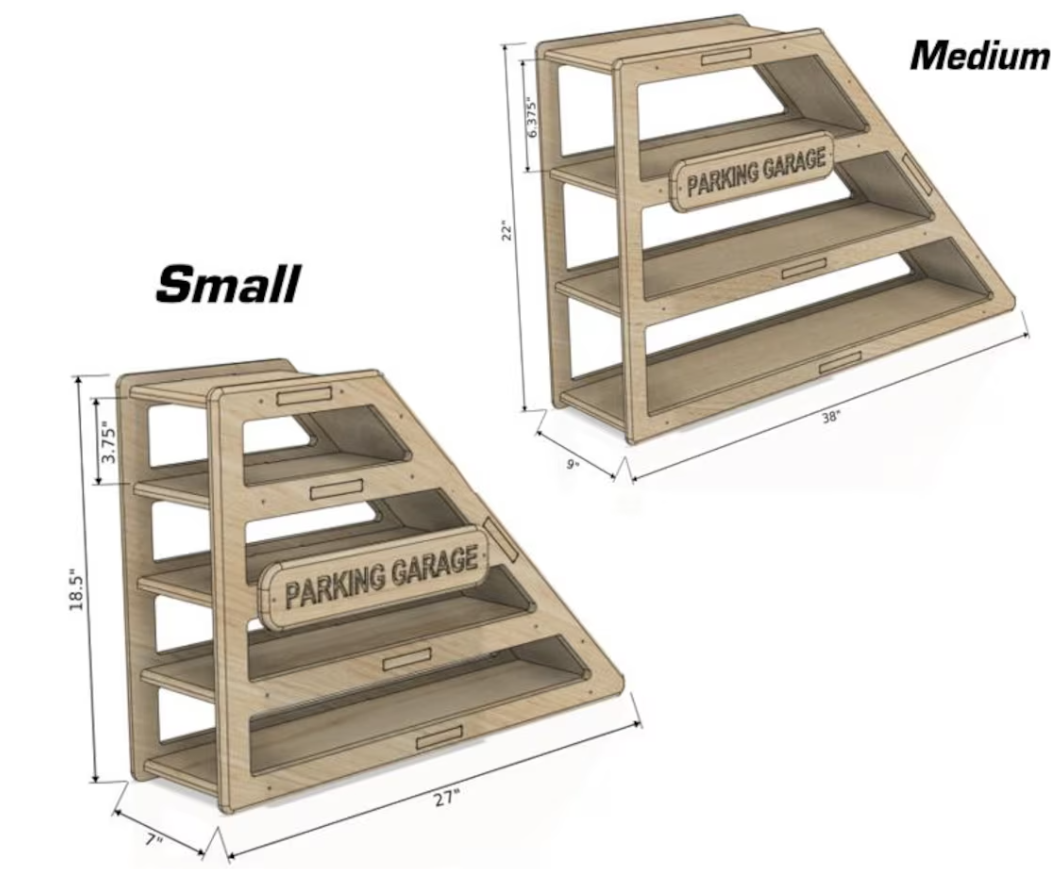 CAMDEN- Toy Car Storage + Ramp