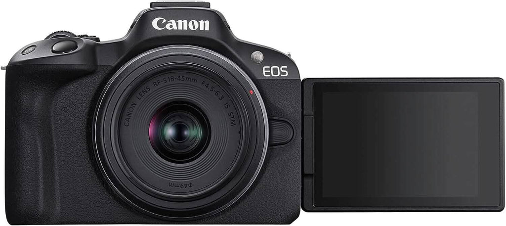 Canon EOS R50 4K Mirrorless Camera with RF-S 18-45mm f/4.5-6.3 IS STM Lens (Open-Box)