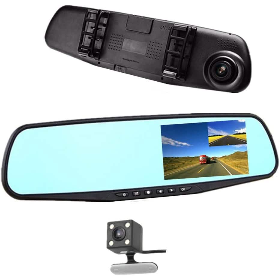 Rétroviseur de voiture avec enregistreur vidéo intégré