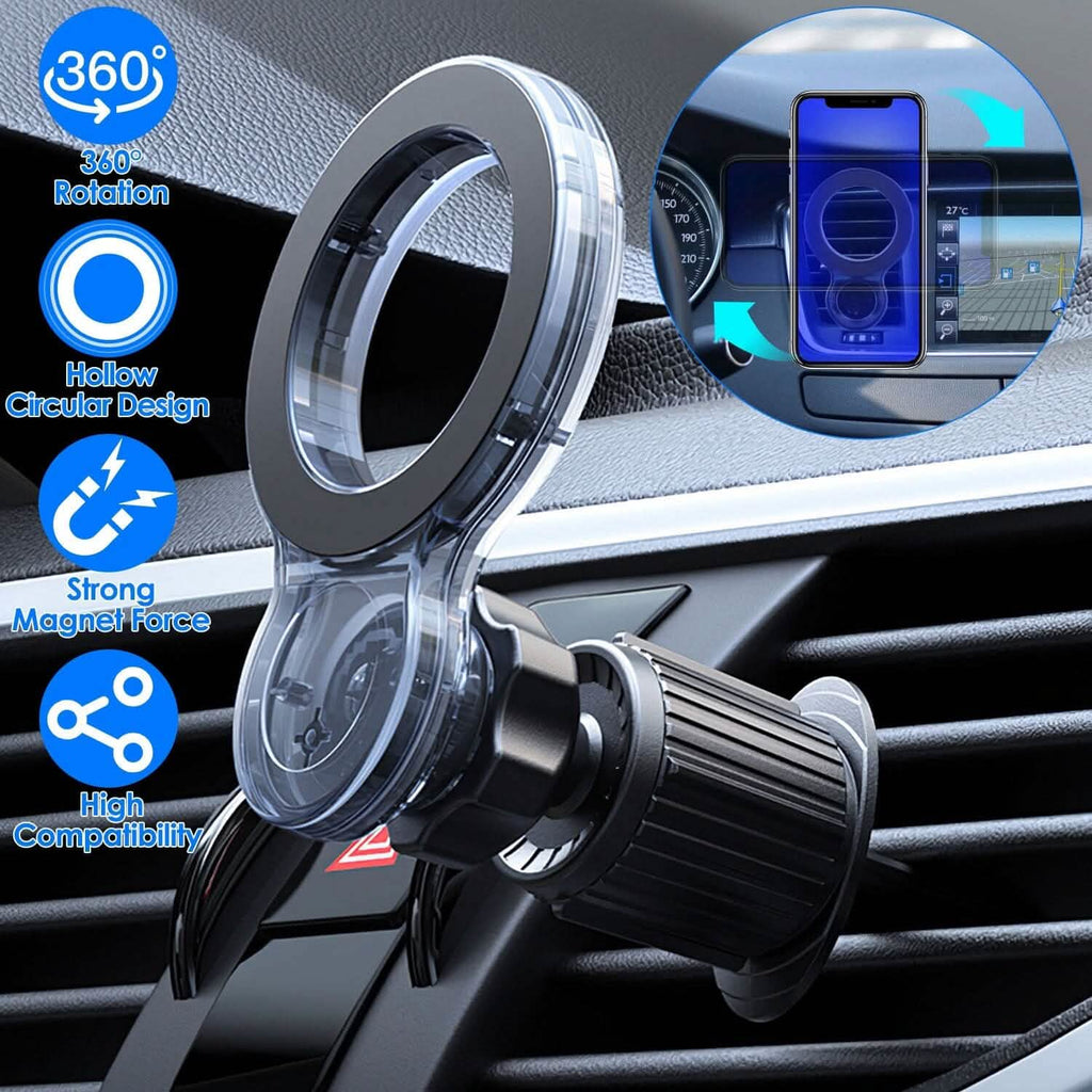 Car Mount Magnetic Phone Holder For Car 360° Rotation