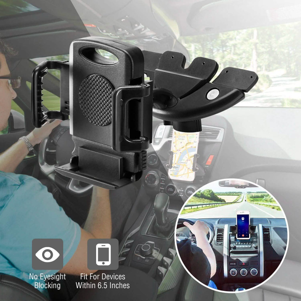 車載電話ホルダー CDスロット用360度回転マウント