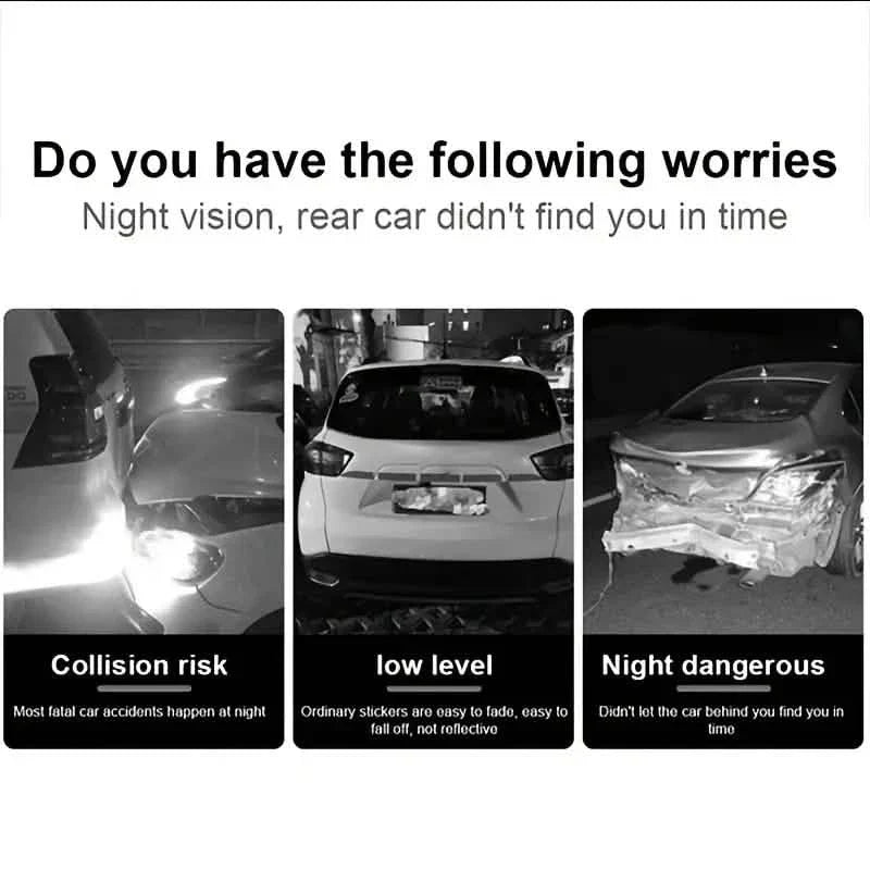 Car Truck Bumper Safety Reflective Warning Strip Stickers