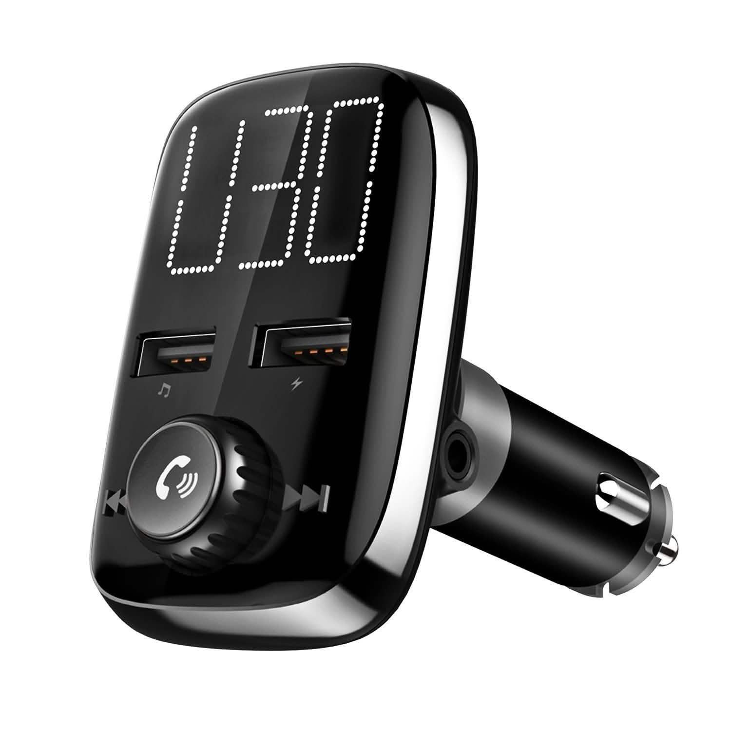 車載ワイヤレスFMトランスミッター デュアルUSB充電器