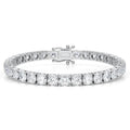 Round Lab-Grown Diamond 17.00 Carat 7" Tennis Bracelet in 14K White Gold D VS