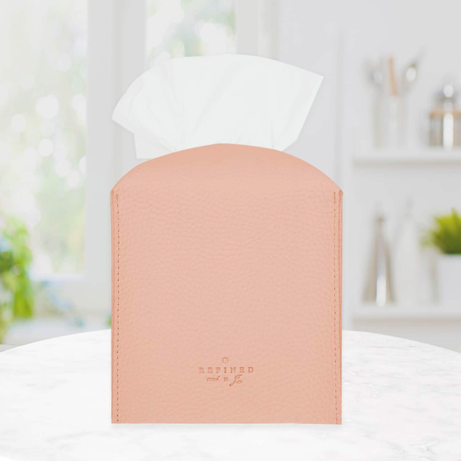 Carrotez Modern PU Leather Square Tissue Box Holder