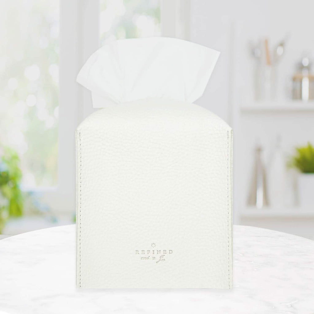 Carrotez Modern PU Leather Square Tissue Box Holder
