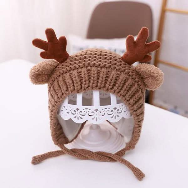 カートゥーンエルク ベビーハット 冬用クリスマスニット帽