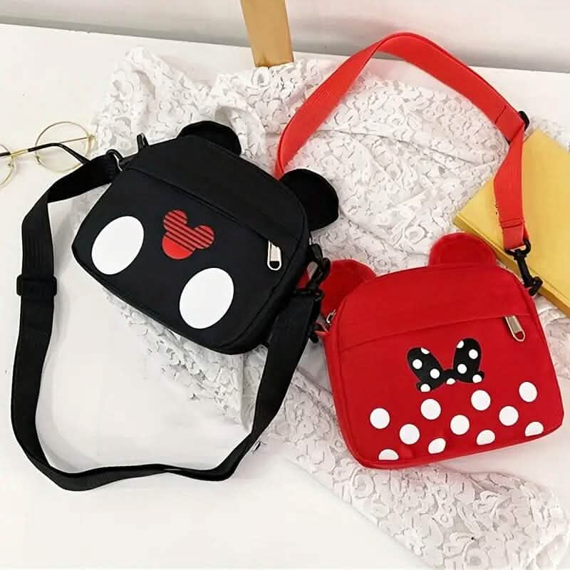 Mini sac à bandoulière porte-monnaie en forme de souris de dessin animé