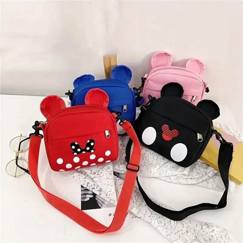 Mini sac à bandoulière porte-monnaie en forme de souris de dessin animé