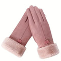 Gants en cachemire daim chaud tactile