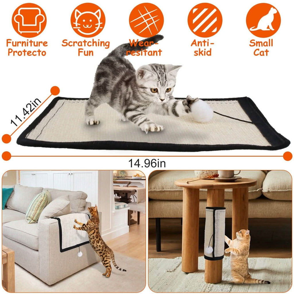 猫用爪とぎパッド 9本のネジ釘付き