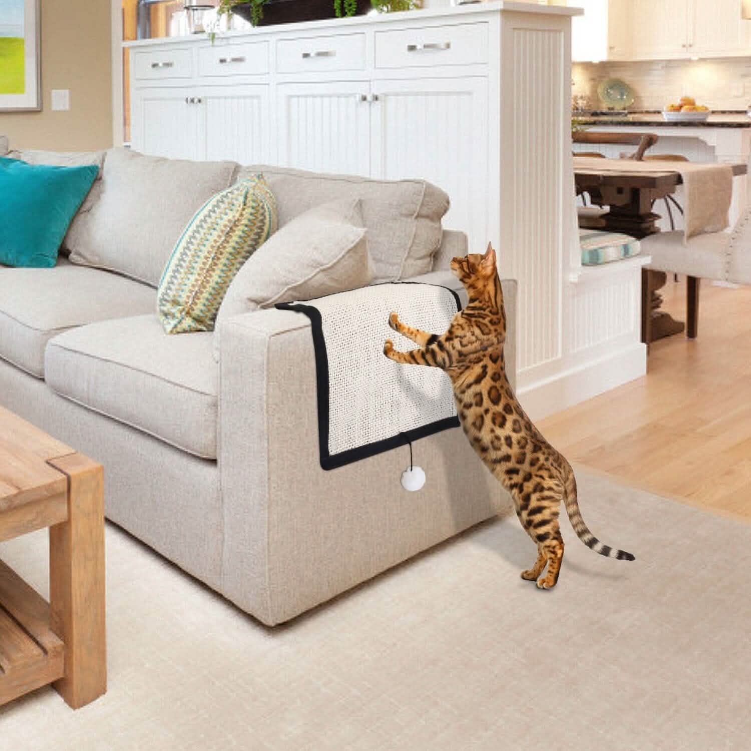 猫用爪とぎパッド 9本のネジ釘付き