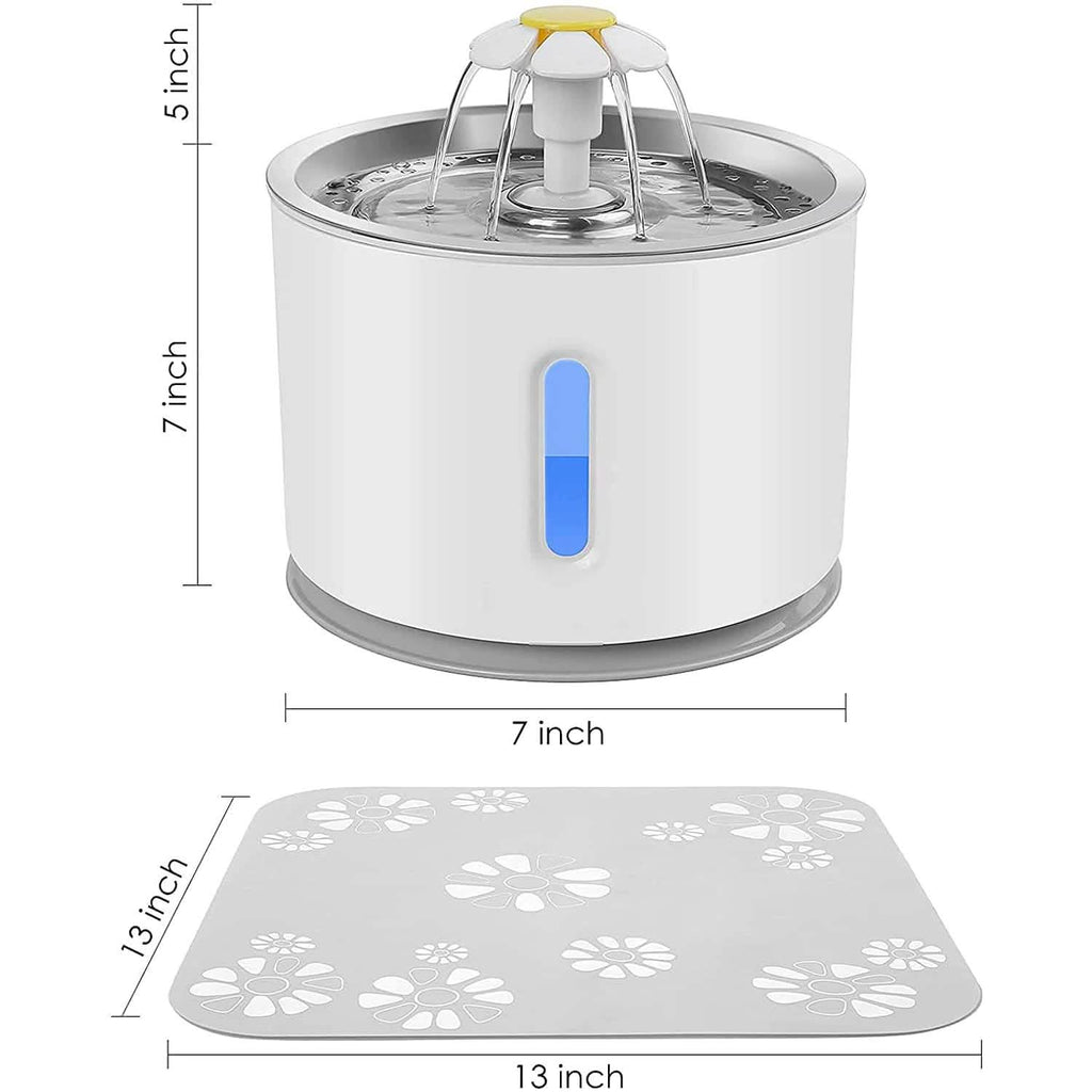Fontaine à eau pour chat 2,4 L Fontaine automatique pour animaux de compagnie