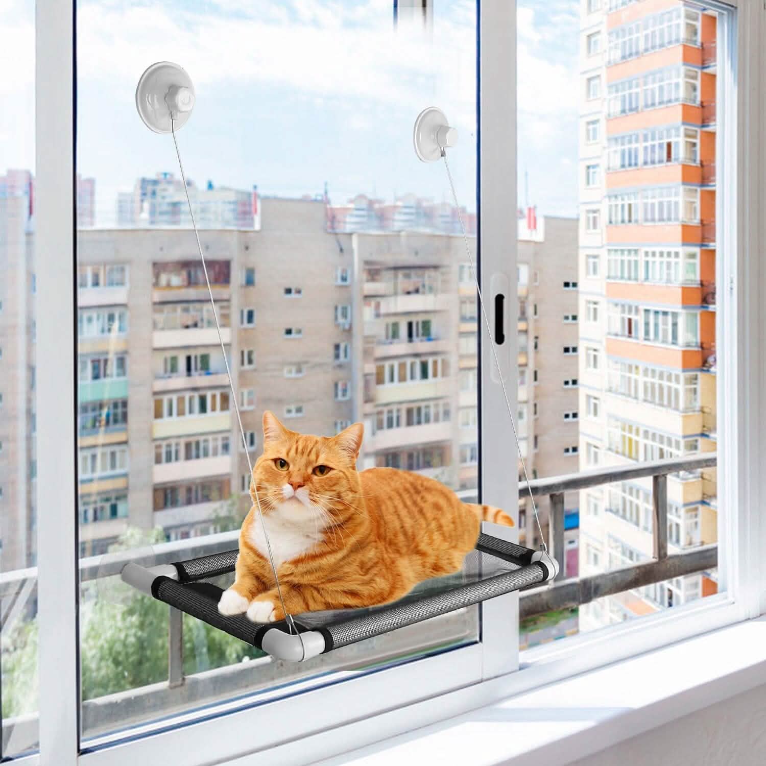 猫用窓辺のパーチ 猫用ハンモック窓席
