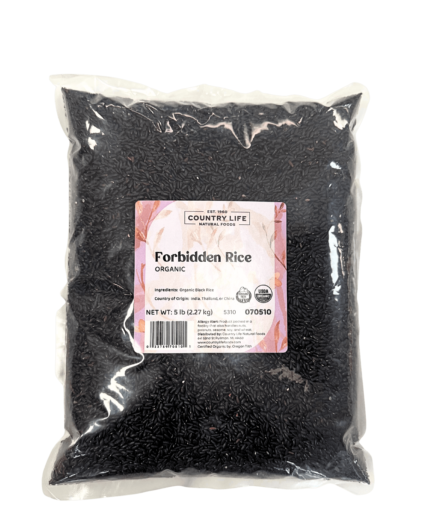 Forbidden Rice, Black, Organic