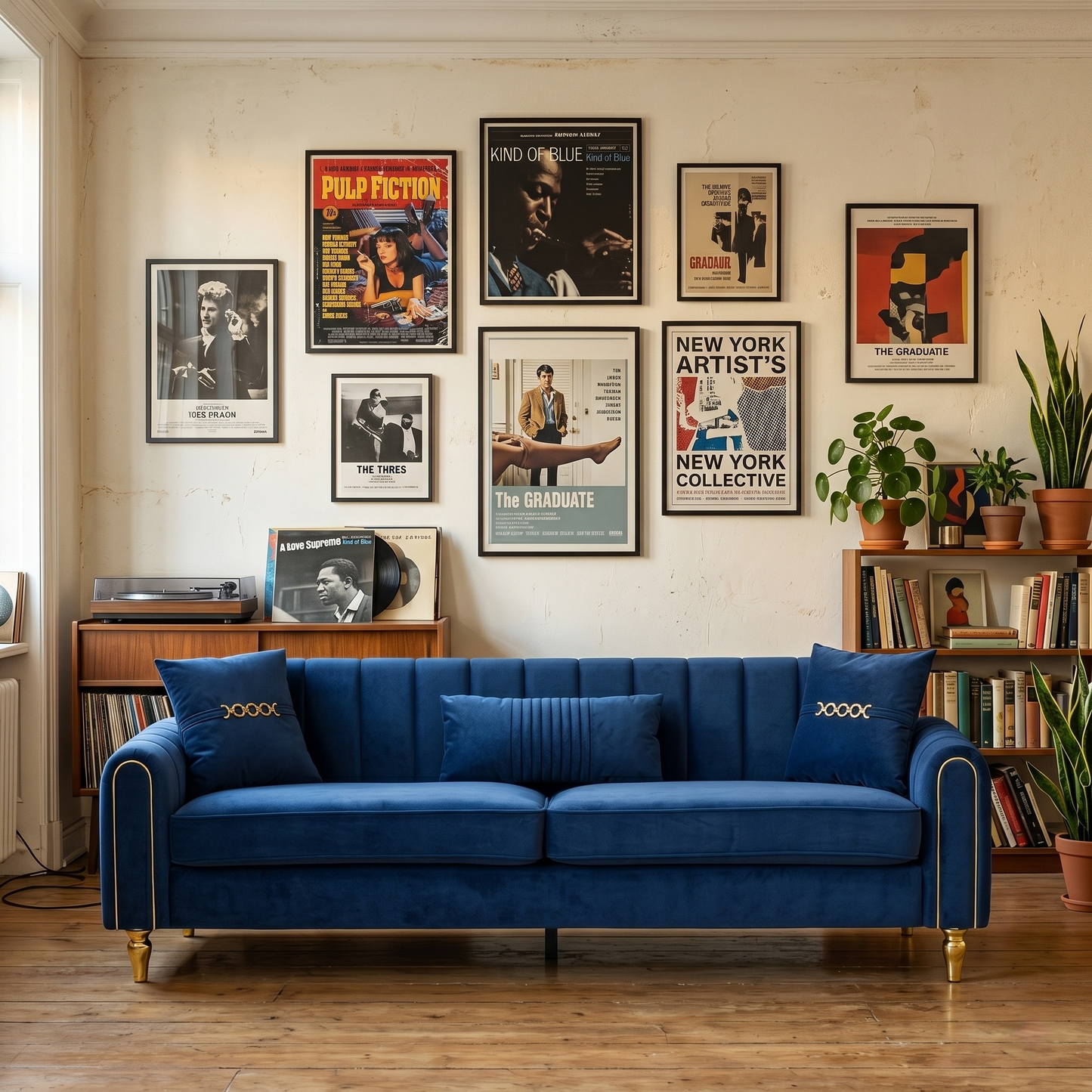 FX-P11-RB 87.4 Inches Upholstered Sofa Couch