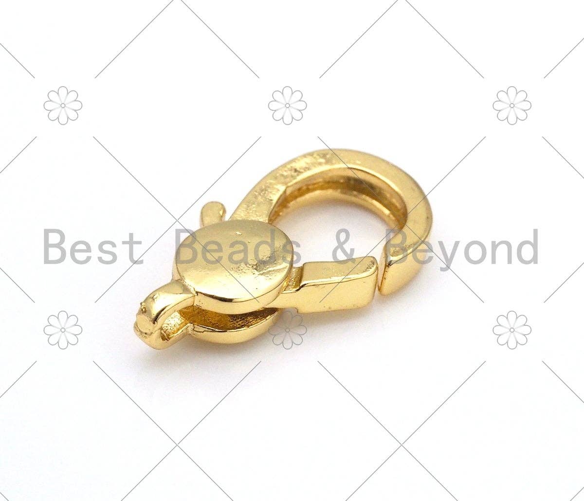 Dainty Gold Lobster Clasp, 18k Gold Filled Oval Clasp,Fine Jewelry Clasp, Necklace Bracelet Connector, 10x20mm, Sku#LK447