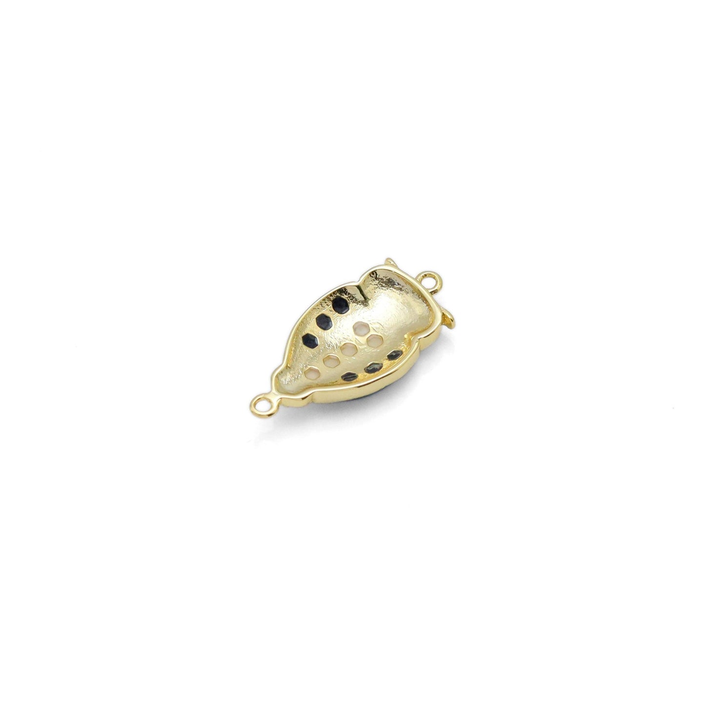 Abalone Mother of Pearl Night Owl Charm Pendant, Sku#WL10