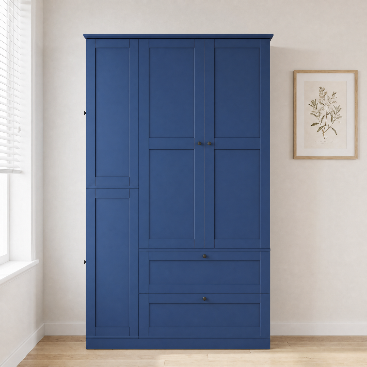 TOPMAX 73.6" Tall Farmhouse Kitchen Pantry Cabinet