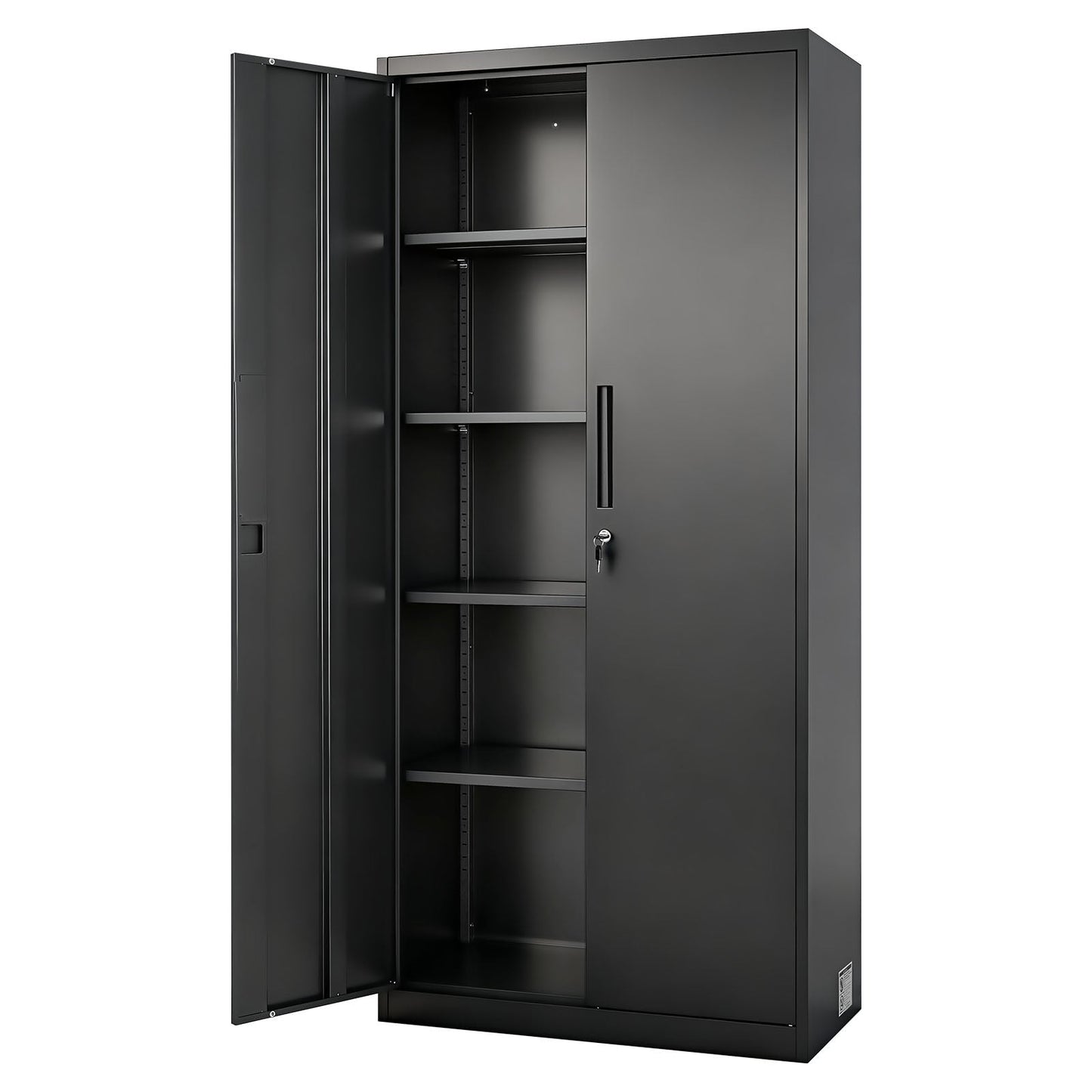 Metal Storage Cabinet with Lockable Steel Construction