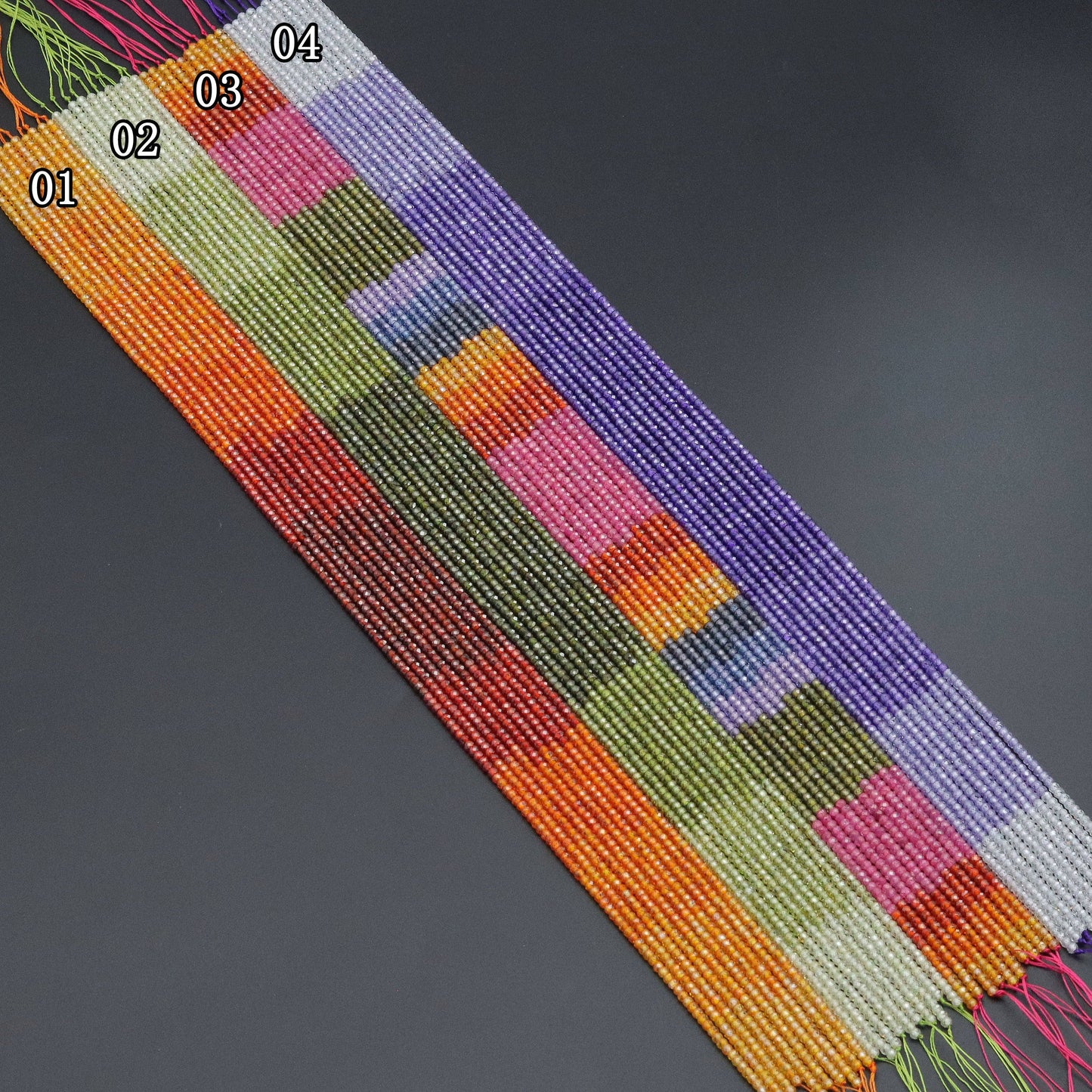2x3mm Faceted Rondelle CZ Beads, Sku#U2129