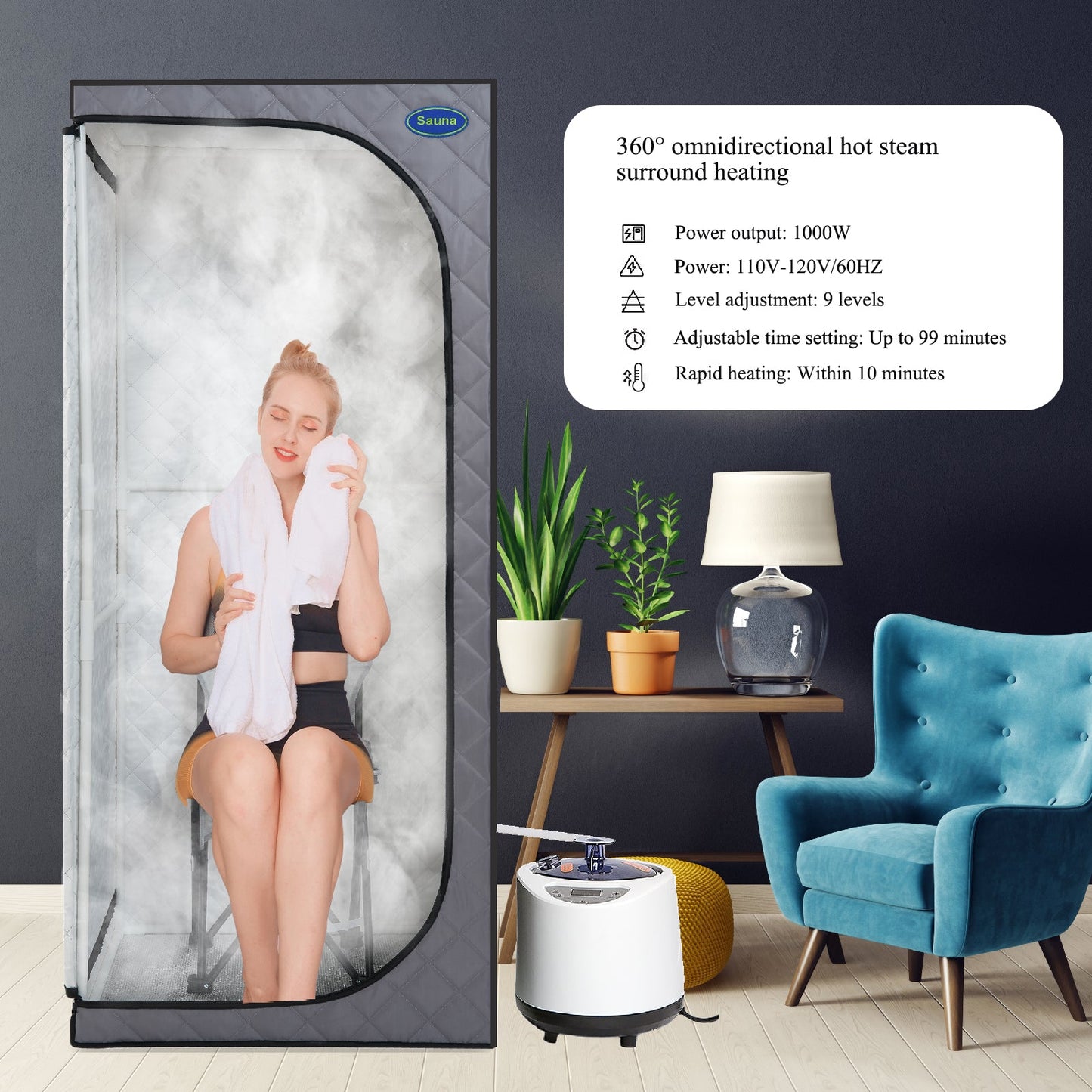 Portable Full Body Steam Sauna Tent