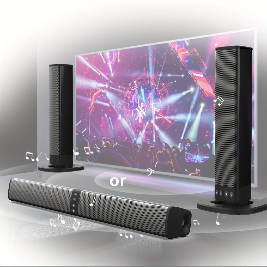 Barre de son sans fil pour TV – Haut-parleur Bluetooth détachable 2 en 1