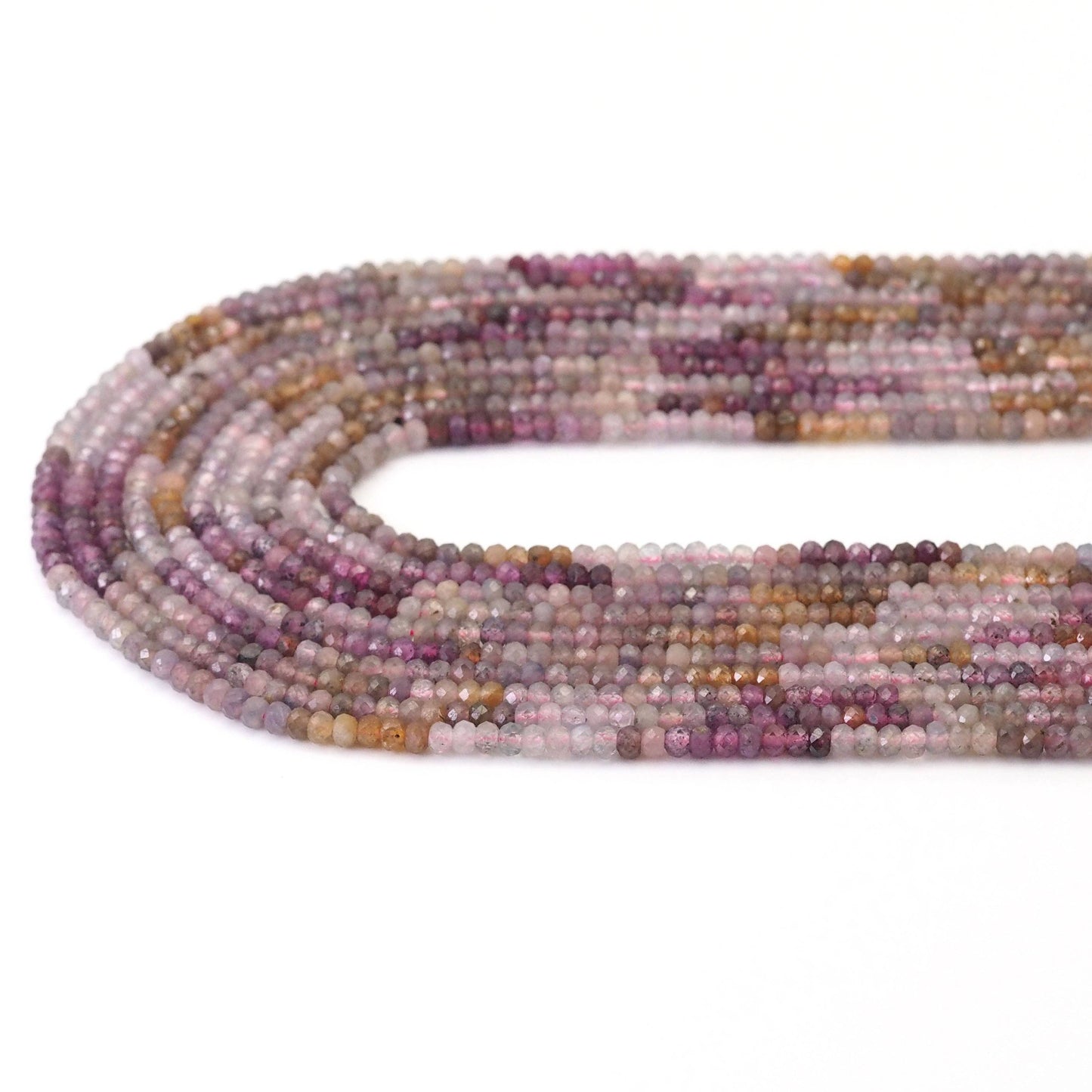 Genuine Colorful Spinel Faceted Rondelle Beads, Sku#U1691