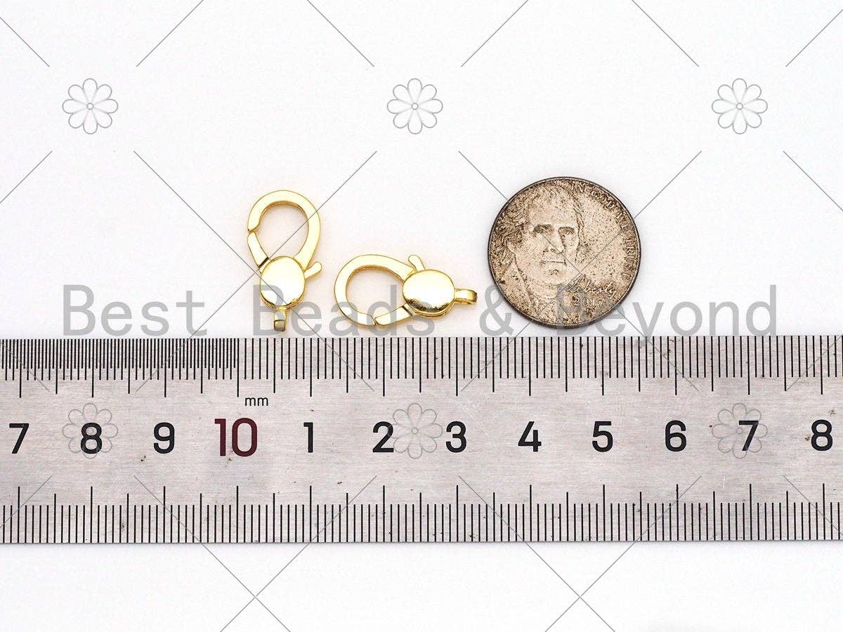 Dainty Gold Lobster Clasp, 18k Gold Filled Oval Clasp,Fine Jewelry Clasp, Necklace Bracelet Connector, 10x20mm, Sku#LK447