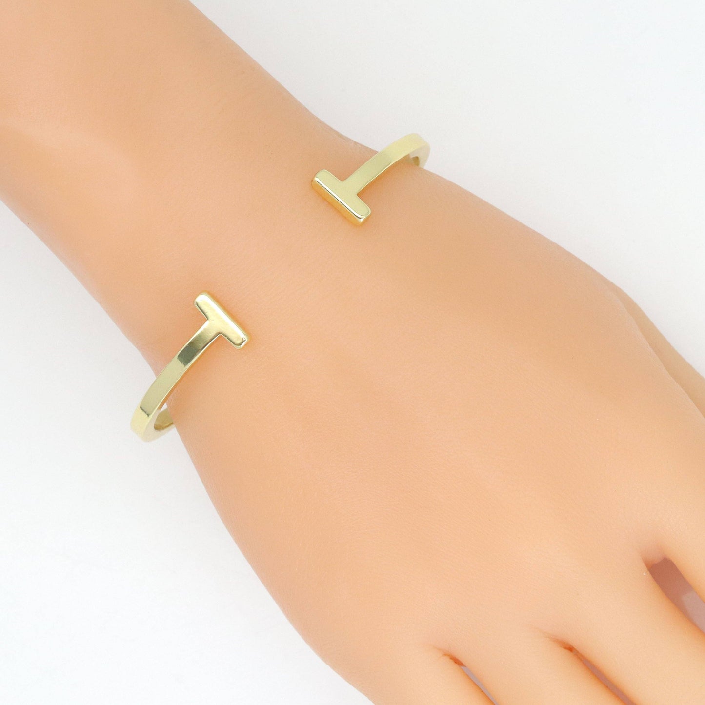 Gold T bar Adjustable Bracelet, Sku#LX753