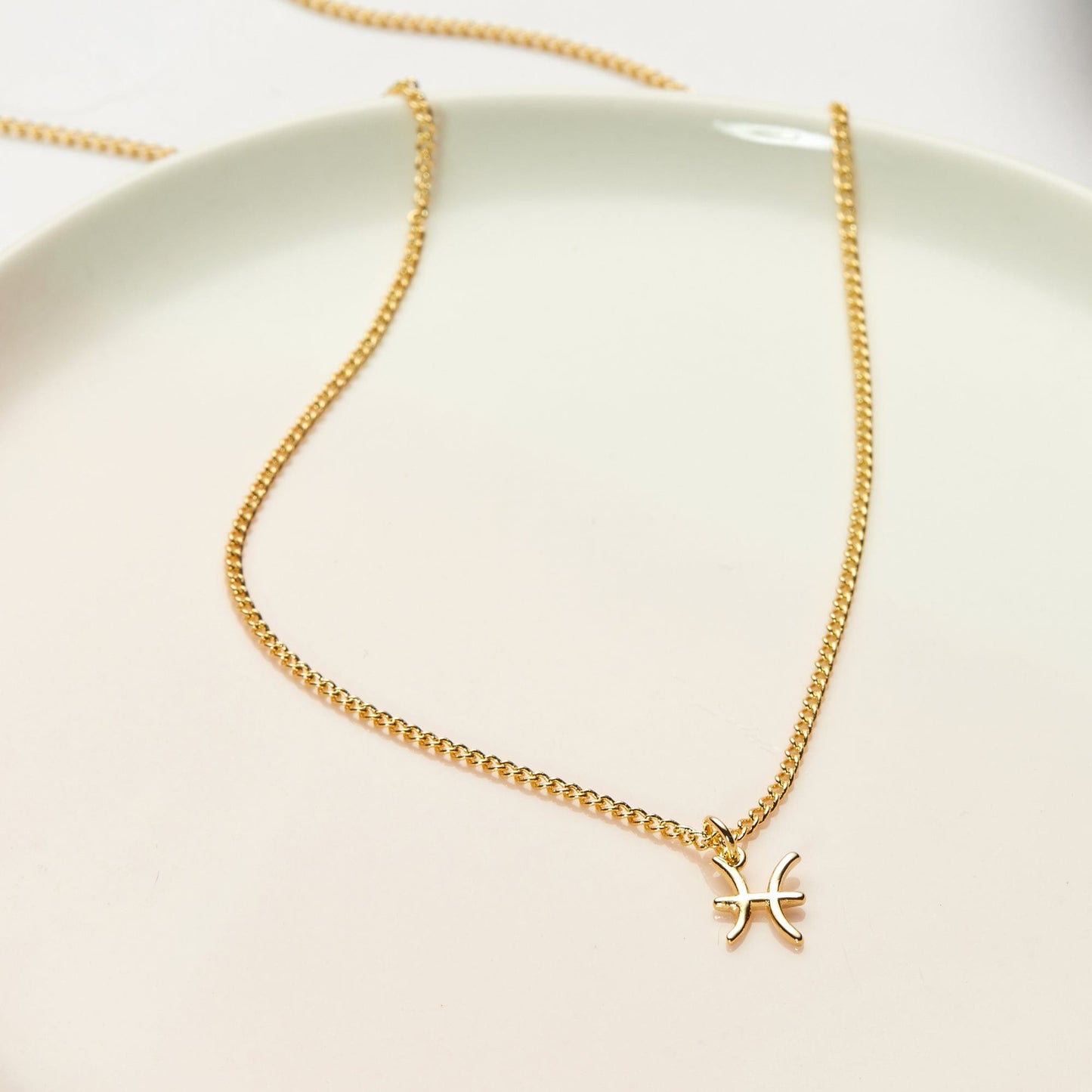 Celestial Pisces Zodiac Necklace