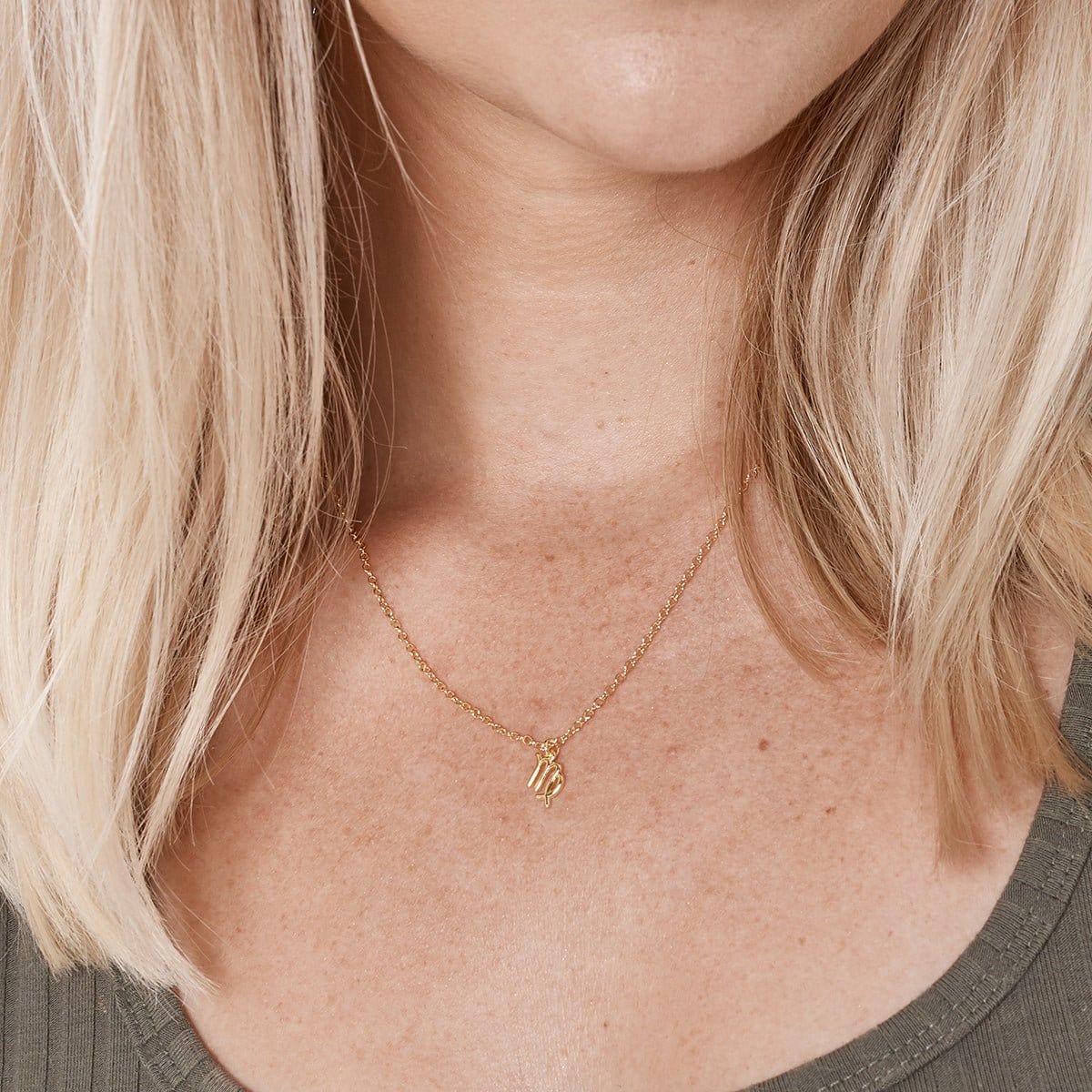 Celestial Virgo Zodiac Necklace