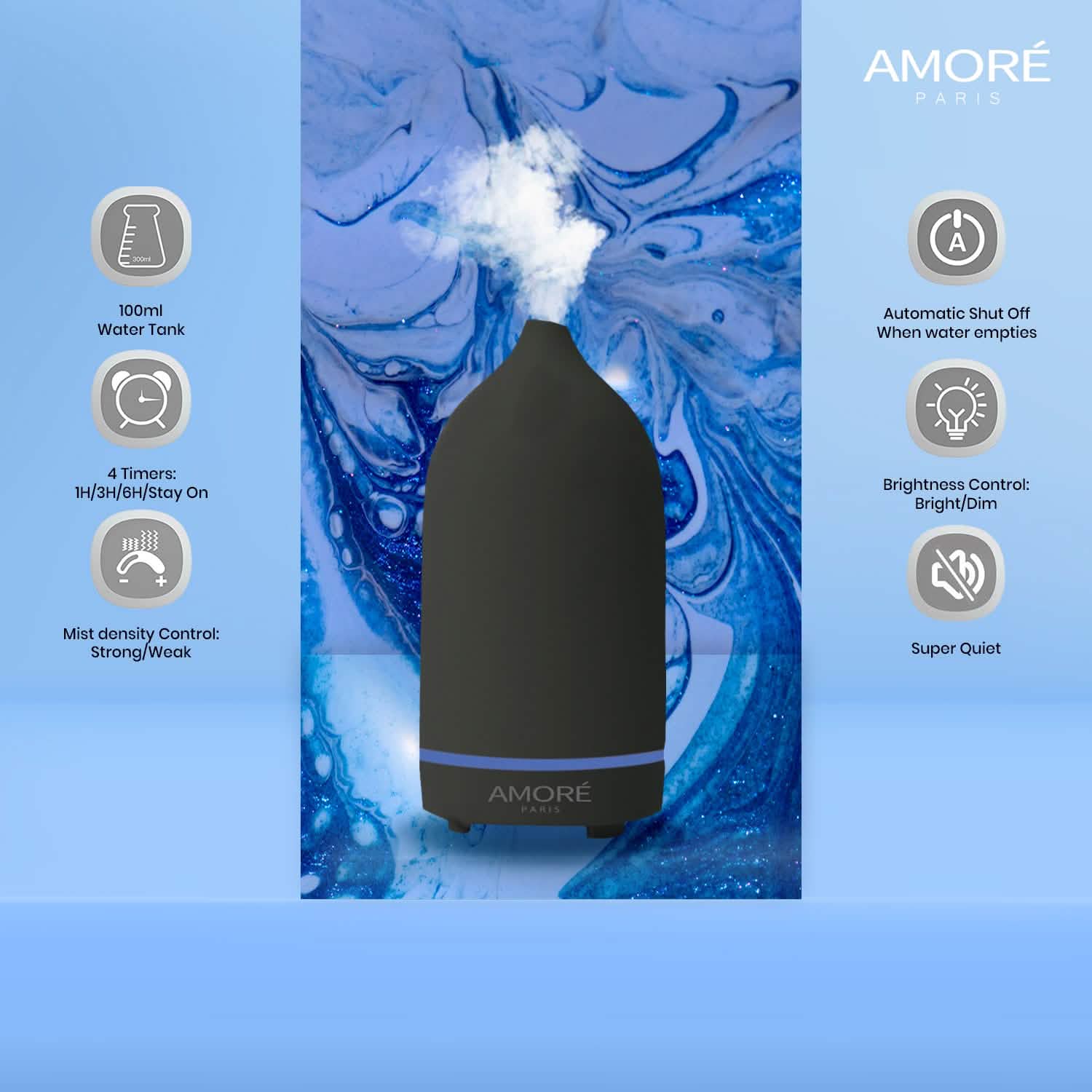 Ceramic Ultrasonic Aromatherapy Essential Oil Diffuser