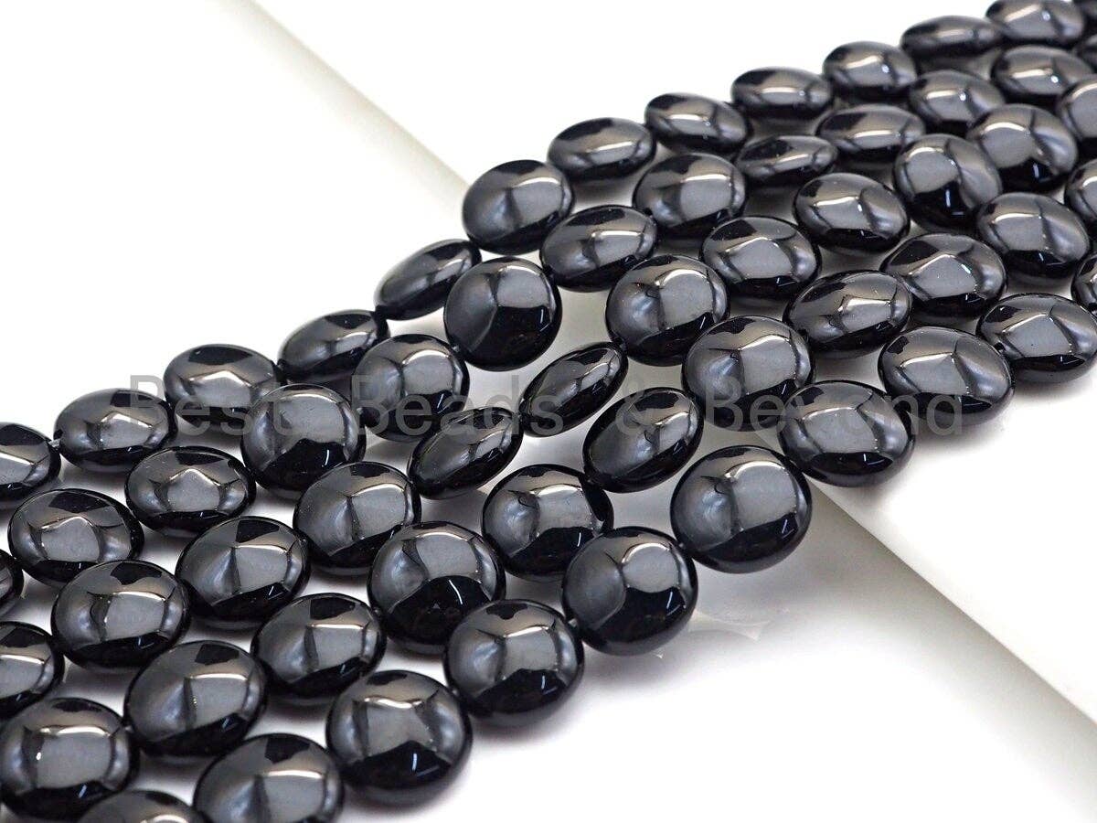 High Quality Natural Onyx Button Coin Shape Beads, 8mm/10mm/12mm/14mm/16mm/18mm Onyx Beads, 15.5 Full Strand, sku# Q39
