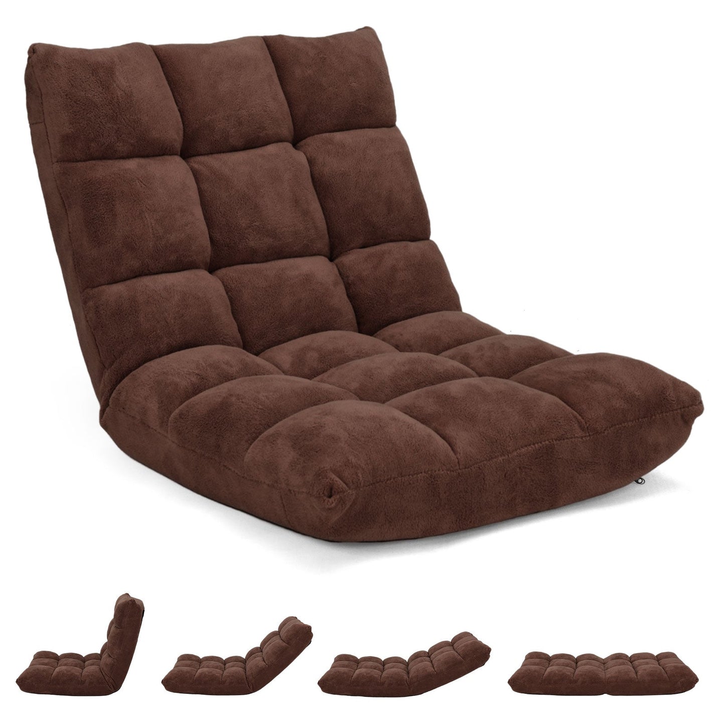 Adjustable 14-position Cushioned Floor Chair