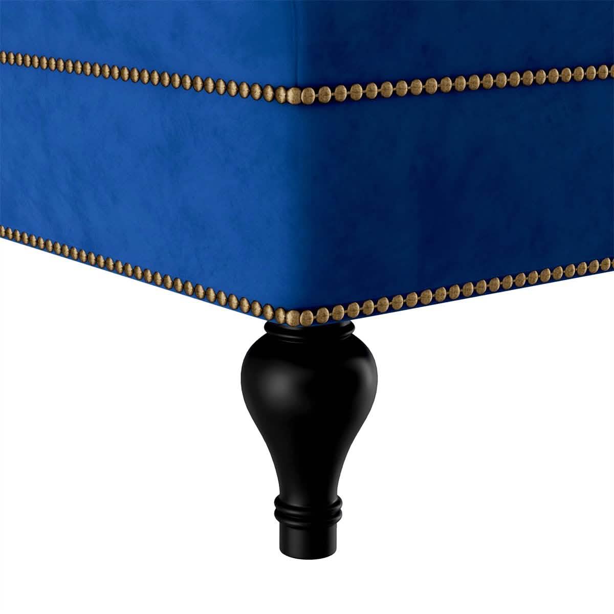 Chauffeuse d'intérieur en tissu capitonné, Canapé-lit méridienne