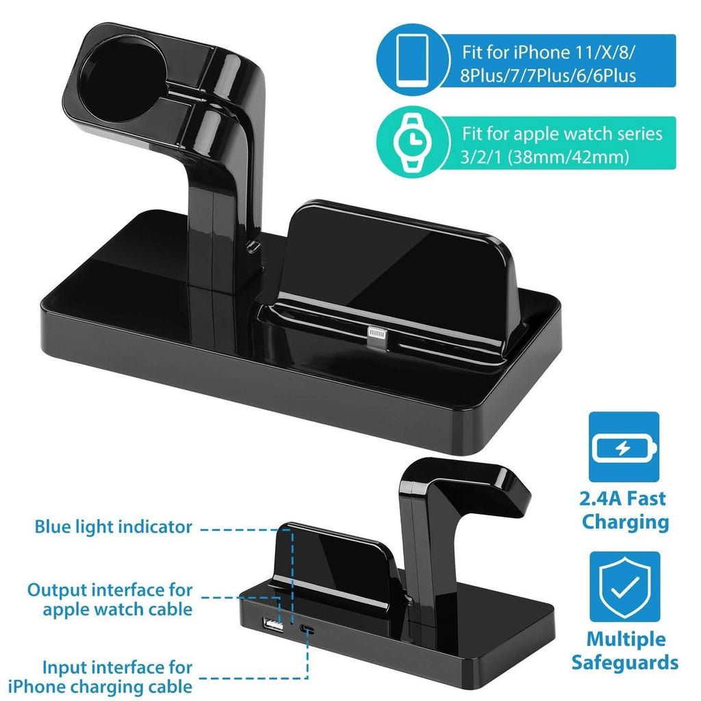 Charging Stand Dock Holder for iPhone and Apple Watch