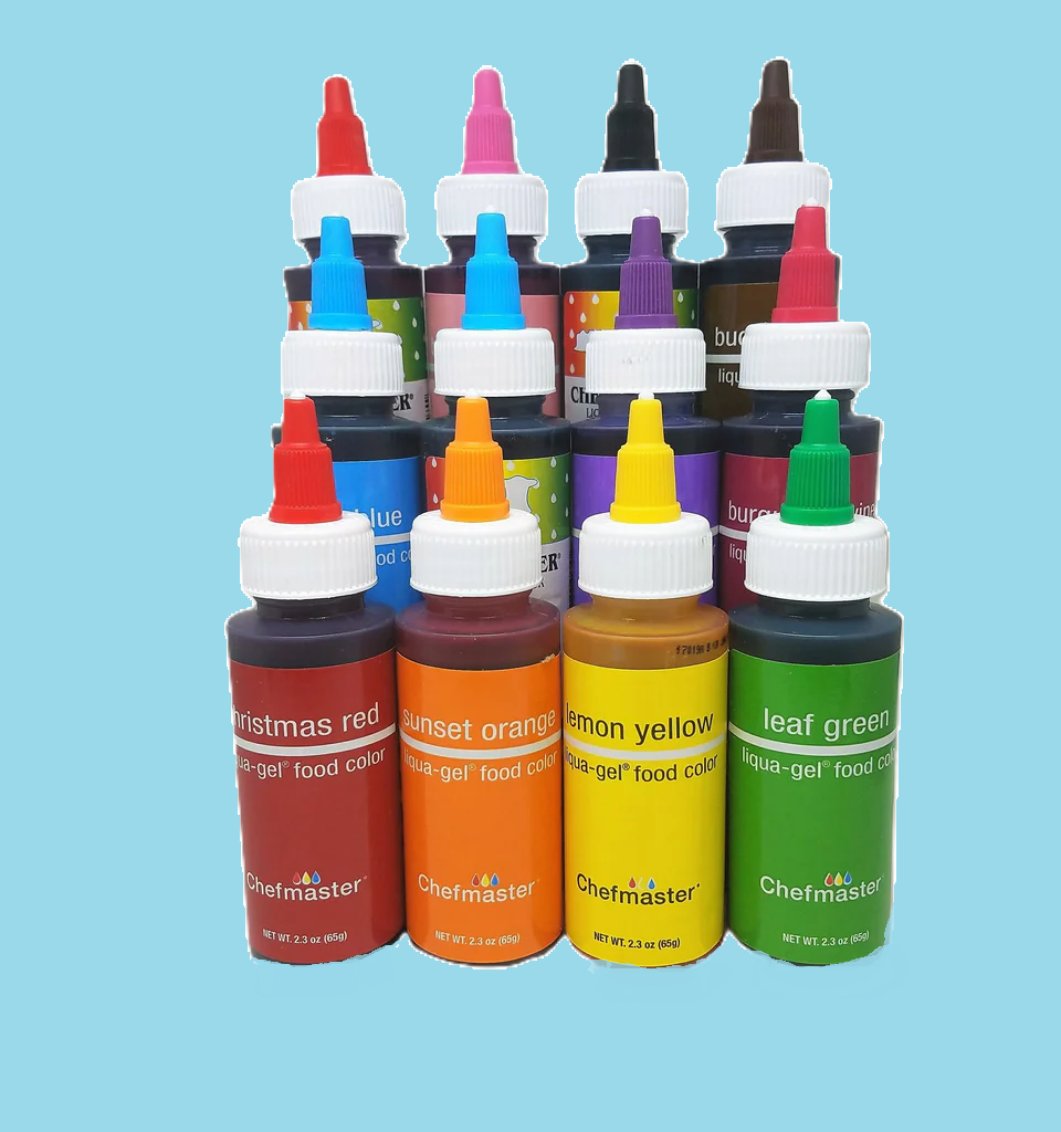 Chefmaster - Colorants en gel/pâte - Vingt-cinq couleurs au choix