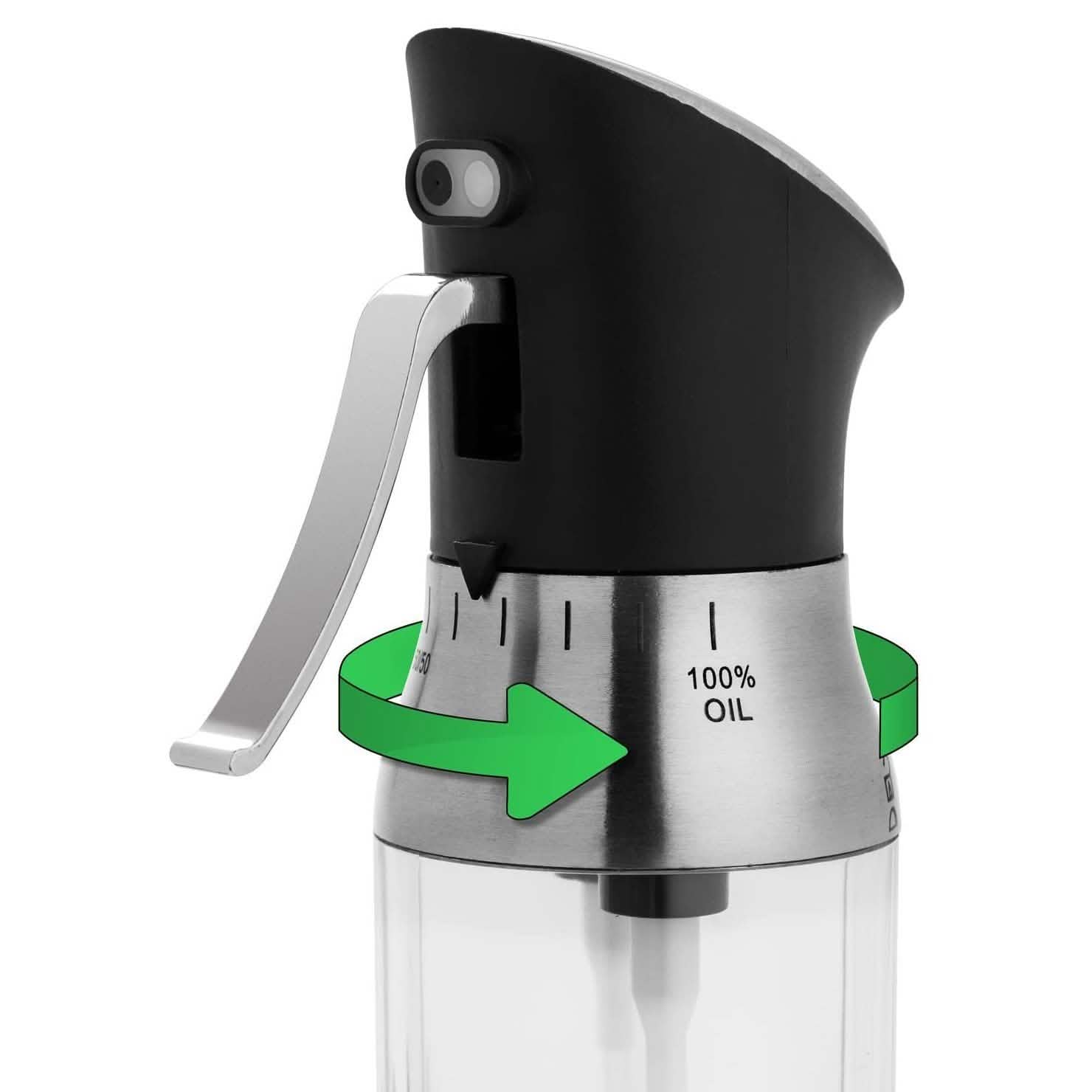 Moulin à sel et à poivre électrique Chef's Star Premium avec vaporisateur d'huile d'olive et de vinaigre