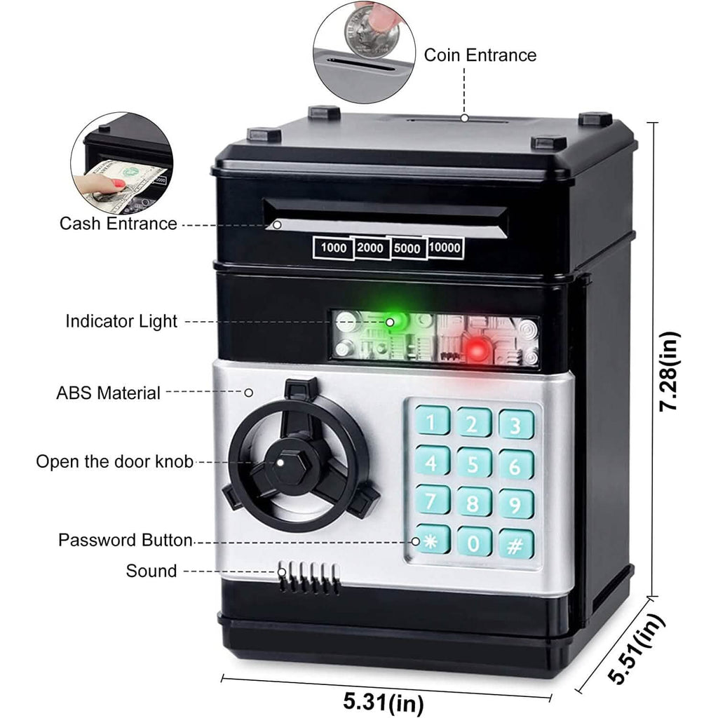 Children's Cartoon Password Box Piggy Bank