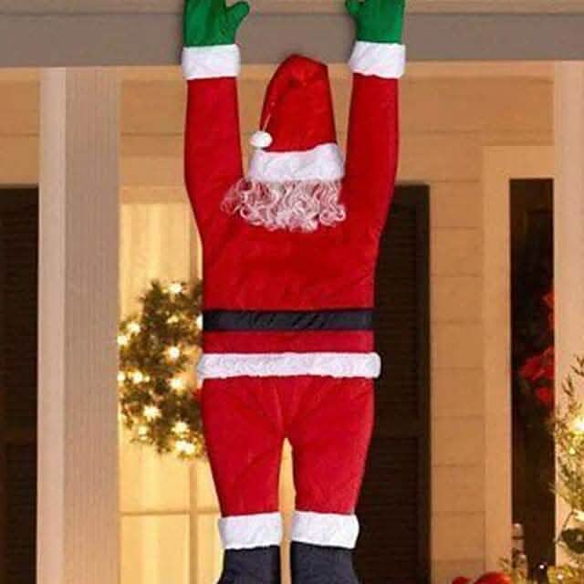 Père Noël suspendu décoratif pour l'escalade de Noël