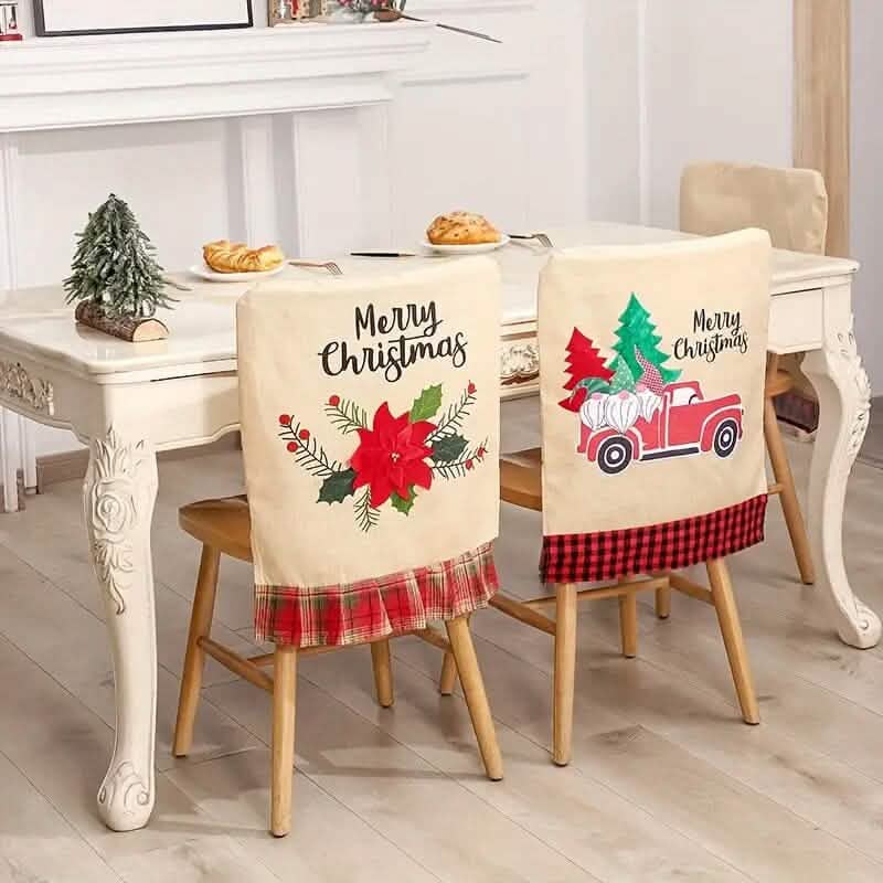 Housses de chaise de salle à manger de Noël