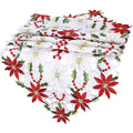 Chemins de table brodés de Noël