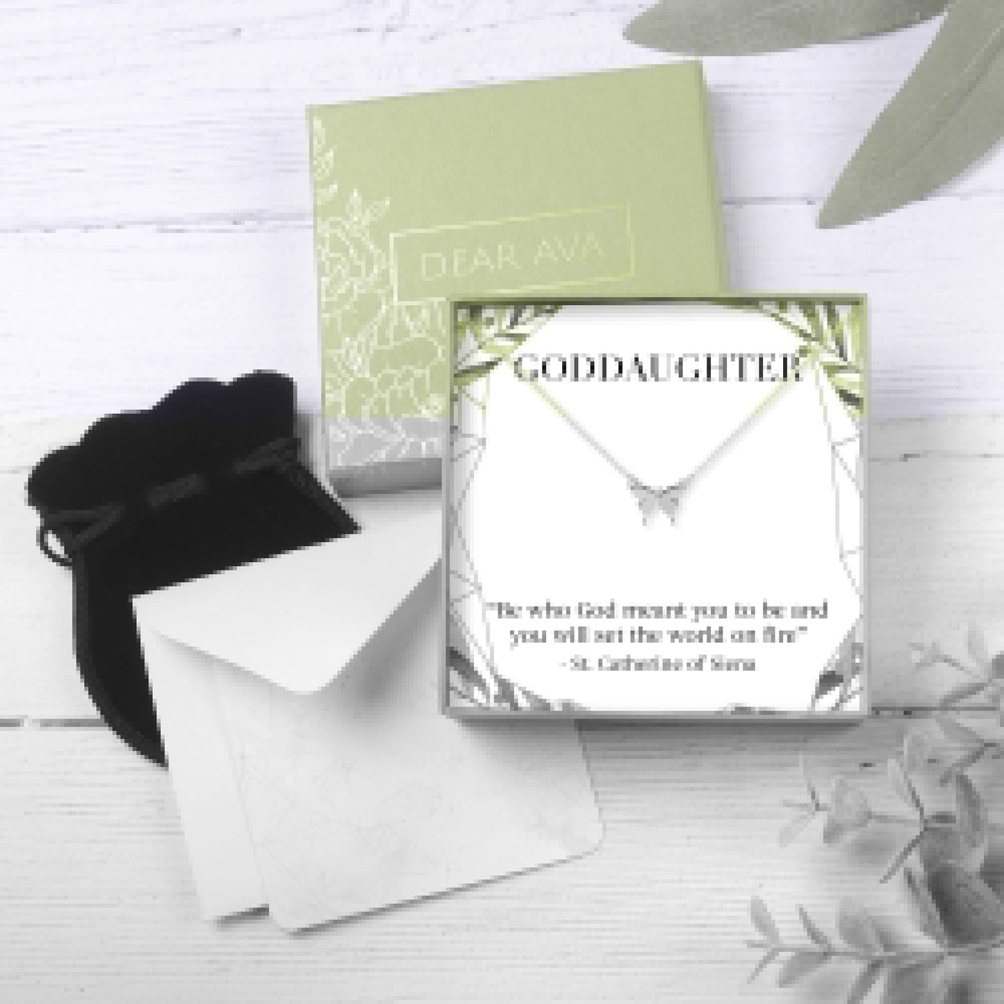 Christmas Gift for Goddaughter Butterfly Pendant Necklace