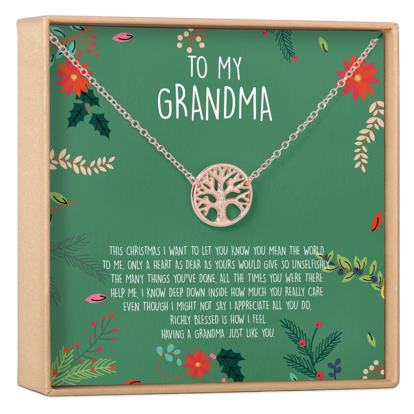 Christmas Gift for Grandmother Necklace