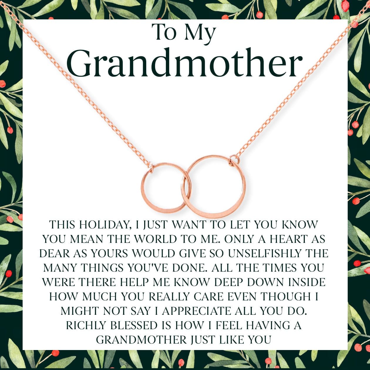Christmas Gift for Grandmother Necklace, Multiple Styles