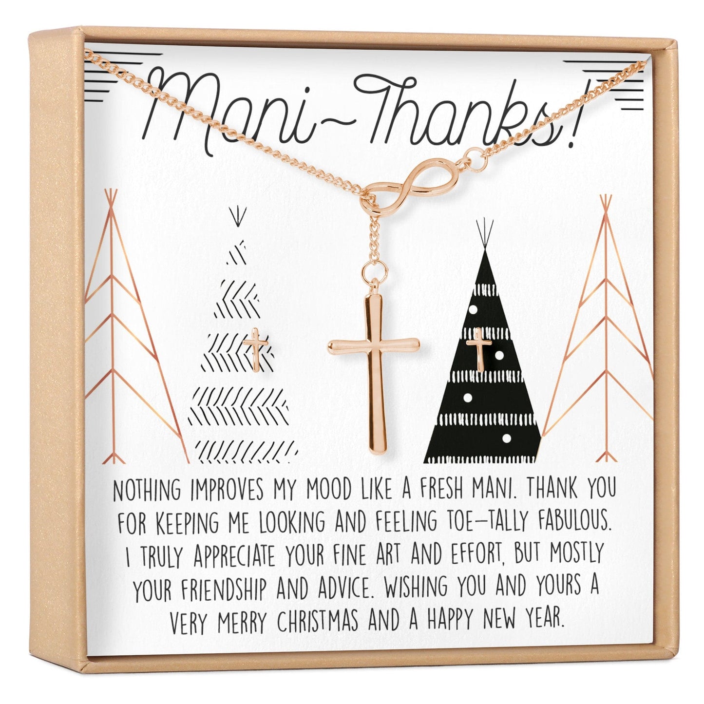 Christmas Gift for Nail Tech Cross earring and Necklace Set Jewelry Set