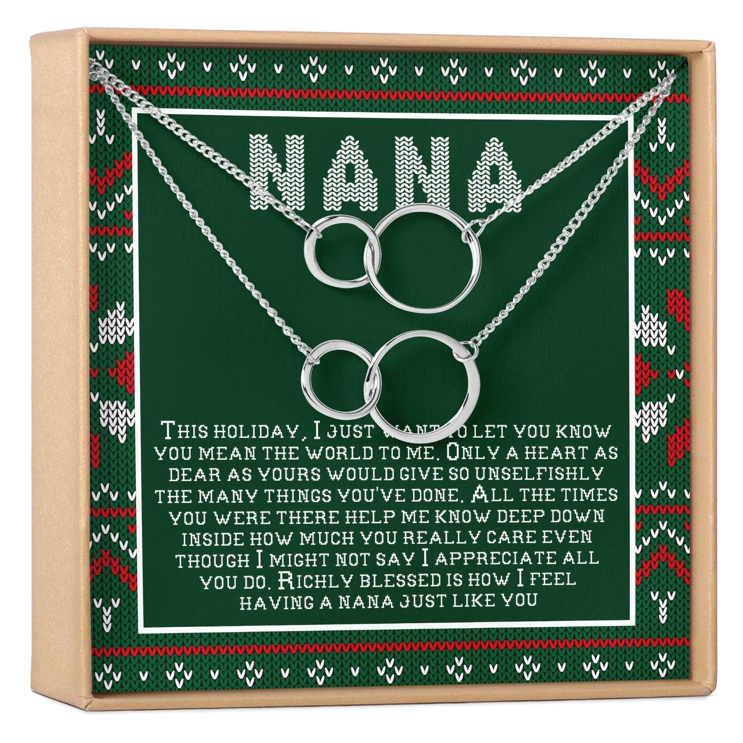 Christmas Gift For Nana Necklace, Multiple Styles
