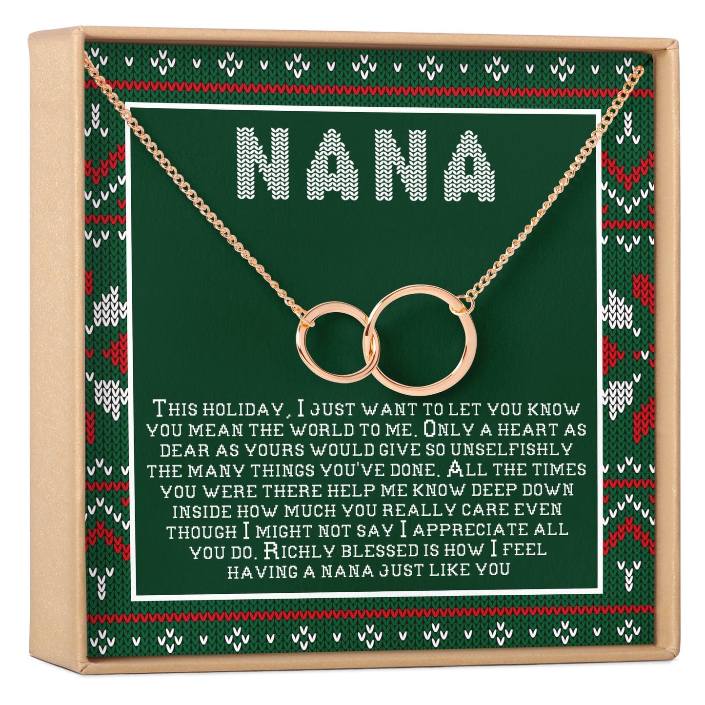Christmas Gift For Nana Necklace, Multiple Styles