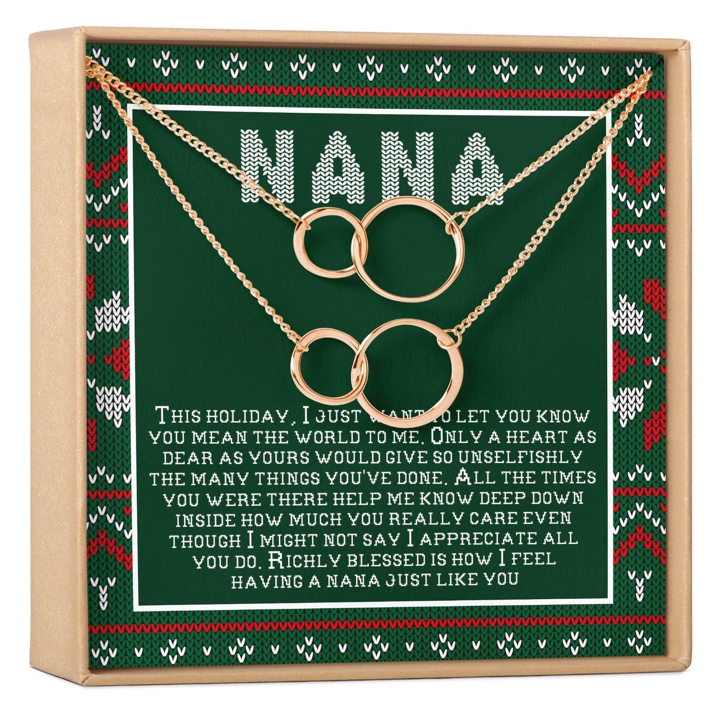 Christmas Gift For Nana Necklace, Multiple Styles